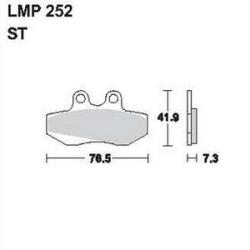 AP RACING fékbetét első BETA RR 50 Supermotard 1999-2003 252 ST