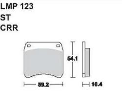AP RACING fékbetét első TRIUMPH TSS 750 1983-1983 123 ST
