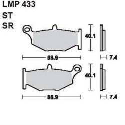AP RACING fékbetét hátsó SUZUKI GSR 600 -2006 433 SR