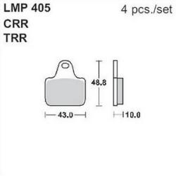 AP RACING fékbetét első PVM 0 4 Pad Caliper 405 CRR
