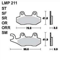 AP RACING fékbetét első SUZUKI RM 125 M N P R S 1991-1995 211 OR