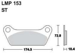 AP RACING fékbetét hátsó HARLEY DAVIDSON FLT 1340 80 1980-1981 1