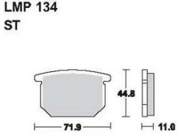 AP RACING fékbetét első SUZUKI GS 550 E L T 1980-1984 134 ST