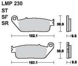 AP RACING fékbetét hátsó HONDA GL 1500 F6 C Valkyrie 1996-2002 2