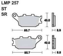 AP RACING fékbetét hátsó SUZUKI GSF 650 Bandit ABS -2007 257 SR