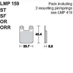 AP RACING fékbetét első DERBI 50 Manhattan -1999 159 ST