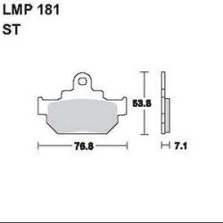 AP RACING fékbetét első SUZUKI LS 650 P 1986-1988 181 ST