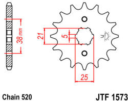JT Sprockets 1573.14 JTF első lánckerék