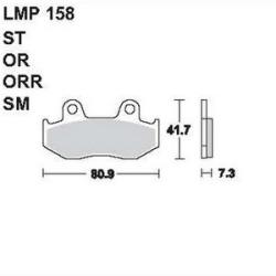AP RACING fékbetét első HONDA CN 250 Spazio 1988-1989 158 ST