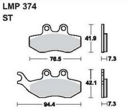 AP RACING fékbetét első MALAGUTI 125 Phantom Max -2004 374 ST