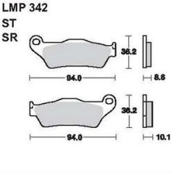 AP RACING fékbetét hátsó BMW R 1150 R -2001 342 SR