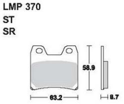 AP RACING fékbetét hátsó YAMAHA XJR 1300 -2002 370 SR
