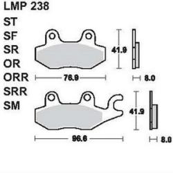 AP RACING fékbetét első KREIDLER 125 Florett RMC-F -2007 238 ST