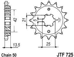 JT Sprockets 725.15 JTF első lánckerék