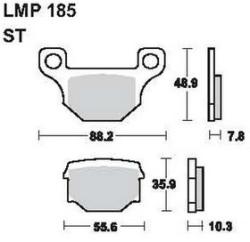 AP RACING fékbetét első SUZUKI GS 125 ESD 1983-1994 185 ST