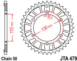 JT Sprockets 479.43 JTA hátsó lánckerék alumínium