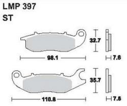 AP RACING fékbetét első RIEJU RS2 50 NKD -2006 397 ST
