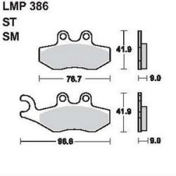 AP RACING fékbetét első PIAGGIO VESPA 125 X8 2004-2004 386 ST