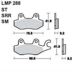AP RACING fékbetét első HONDA VT 125 C2 Shadow -2001 288 ST