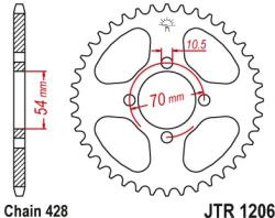 JT Sprockets JTR1206.44 hátsó lánckerék acél