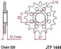 JT Sprockets JTF1444.16 első lánckerék