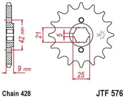 JT Sprockets JTF576.15 első lánckerék