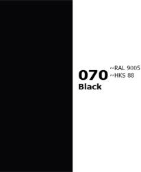 070 Oracal 641 Black Fekete 100cm Széles öntapadós Dekor Fólia Tapéta Vinyl Fényes Matt