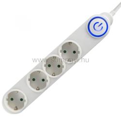 Somogyi Elektronic 4 Plug 1,5 m Switch (NV 04TK/WH)