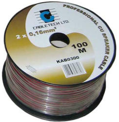 Cabletech Cablu difuzor negru 0.50mm CU 100 m (KAB0306)