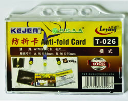 Suport PP, pentru carduri, 85 x 54mm, orizontal cu sistem anti-alunecare, 5 buc/set, KEJEA - transp