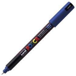 Marker UNI PC-1MR Posca 0, 7 mm varf fin metalic albastru