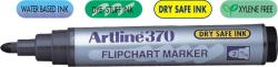 Flipchart marker ARTLINE 370 - Dry safe ink, corp plastic, varf rotund 2.0mm - rosu