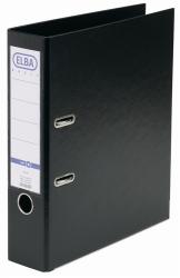Biblioraft A4, plastifiat PP/PP, margine metalica, 80 mm, ELBA Smart Pro+ - negru