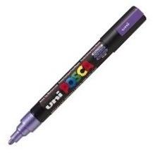 Marker UNI PC-5M Posca 1, 8-2, 5 mm violet metalizat