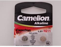 Camelion AG11, baterie ceas 1.5V alcalina, LR72, LR58, 162, SR721W, GP62A, 362 blister 10