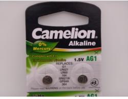Camelion AG1, baterie ceas 1.5V alcalina LR621, LR60, 164, SR621W, GP64A, 364 blister 10