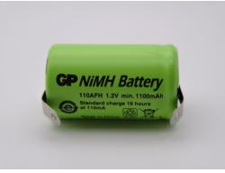 GP Batteries Acumulator GP 110AFH, 2/3A, 2/3R23, 1.2V 1100mAh Ni-Mh cu lamele pentru lipire