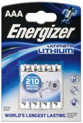 Energizer Baterii Energizer Ultimate Lithium R3 AAA, blister 4