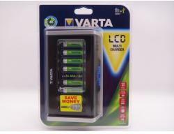 VARTA incarcator pentru acumulatori AA si AAA Ni-Mh cu 8 canale LCD Multi Charger cod 57671 si cu USB
