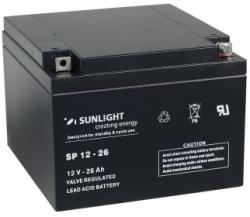 Sunlight 12V 26Ah acumulator AGM VRLA SPA 12-26