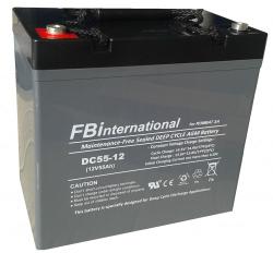 ROMBAT Acumulator 12V 55Ah VRLA, GEL 230x138x208mm FBinternational for ROMBAT DCG55-12