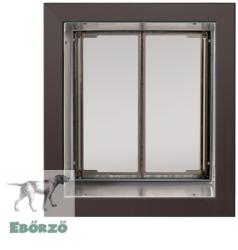 PlexiDor® "M" méretű falba építhető kutyaajtó - Bronz színű (856853003176)