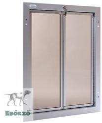  PlexiDor® "XL" méretű ajtóba építhető kutyaajtók - Ezüst színű (856853003091)