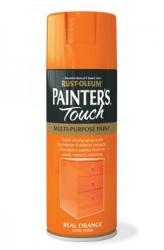 Rust-Oleum Vopsea Spray Painter’s Touch Gloss Portocalie / Real Orange 400ml pure-orange-gloss