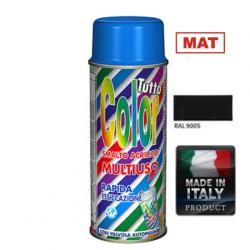 Macota Vopsea Spray Multisuprafete Negru Mat RAL 9005 Tuttocolor Macota 400ml matt-black