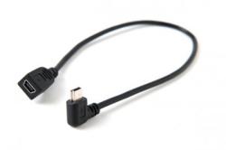 Tether Tools CU5463LT USB Mini-B (apa 90° - anya) kábel 0.3m - Fekete (CU5463LT)