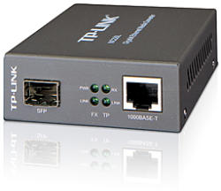 TP-Link Omada MC220L convertoare media pentru rețea 1000 Mbit/s Multimodală, Monomodală Negru (MC220L)