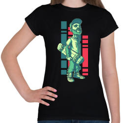 printfashion gördeszka - Női póló - Fekete (810549)
