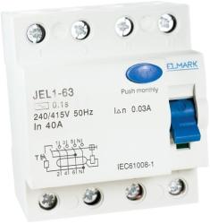Elmark Áramvédő kapcsoló JEL1 4P 63A/300MA Elmark (ELM 40463)