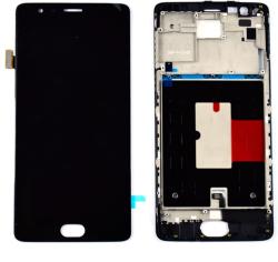 NBA001LCD2239 OnePlus 3 / 3T fekete OEM LCD kijelző érintővel kerettel, előlap (NBA001LCD2239)
